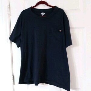 Dickies Front Pocket Work T-shirt Navy Blue Size Men's 3XL Short Sleeve